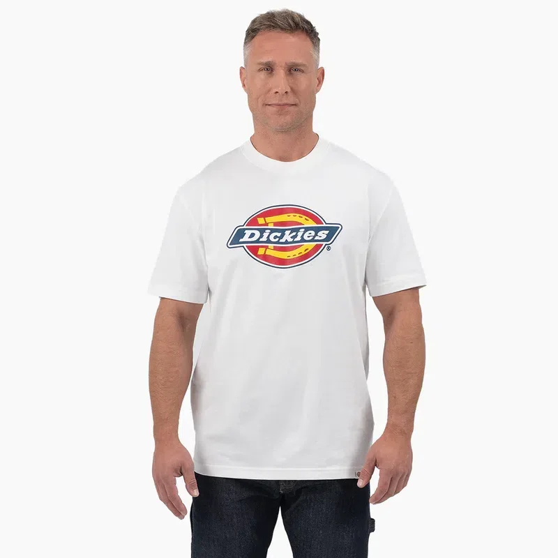 Camicie a maniche corte con logo grafico tricolore Camicie a maniche corte con logo grafico tricolore