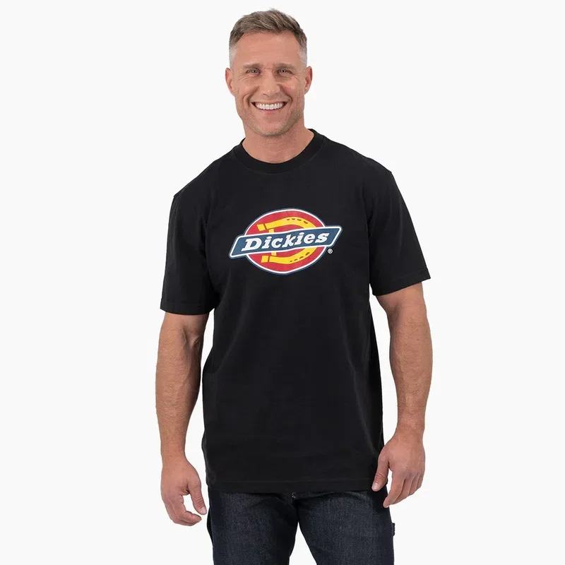 Camicie a maniche corte con logo grafico tricolore Camicie a maniche corte con logo grafico tricolore