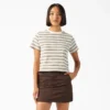 Camicie corte a righe con taschino da donna Camicie corte a righe con taschino da donna