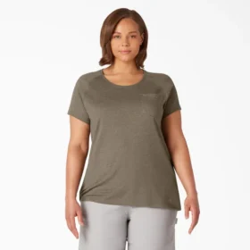 Camicie da donna taglie forti con pantaloncini e taschino