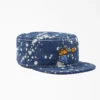 Cappellino da pittore in denim sbiancato Brain Dead