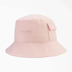 Cappello a secchiello con logo in script Cappello a secchiello con logo in script