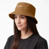 Cappello a secchiello in tela con logo in script Cappello a secchiello in tela con logo in script