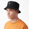 Cappello a secchiello in twill