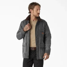 Cappotto da lavoro in tela completamente cerata