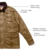 Cappotto da lavoro in tela completamente cerata