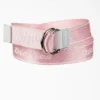 Cintura da donna con stampa logo e anello a D