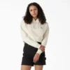 Felpa con cappuccio corta Oakport da donna