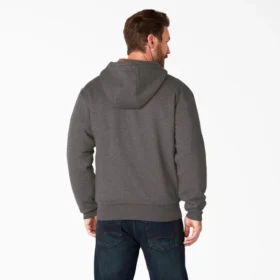 Felpa con cappuccio e zip integrale foderata in pile a pelo lungo