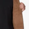 Felpa con cappuccio e zip integrale foderata in pile a pelo lungo Felpa con cappuccio e zip integrale foderata in pile a pelo lungo