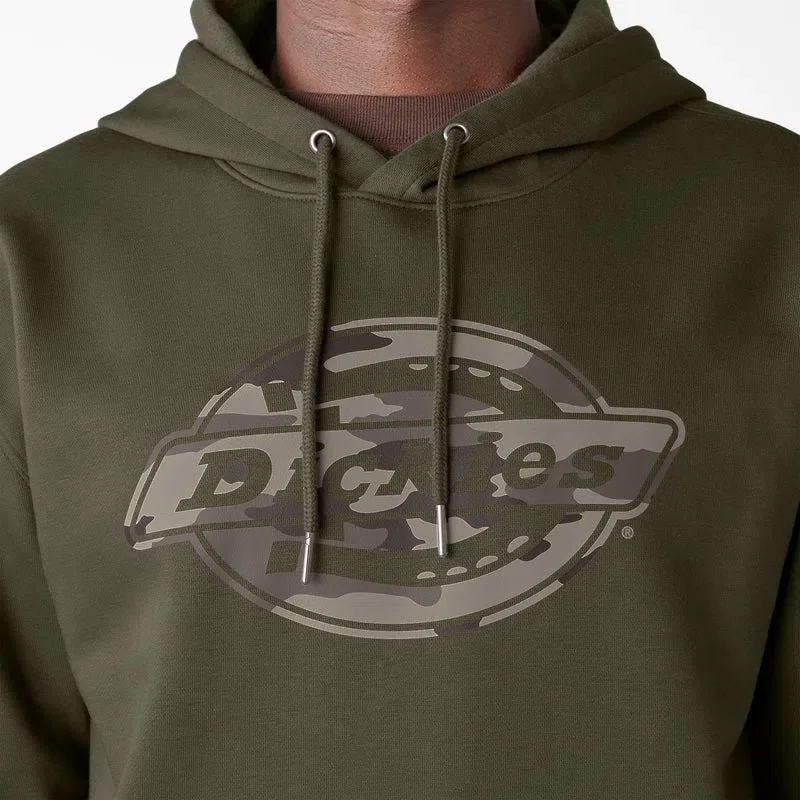 Felpa con cappuccio idrorepellente con logo mimetico Felpa con cappuccio idrorepellente con logo mimetico