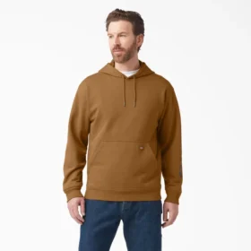 Felpa con cappuccio idrorepellente e logo sulle maniche