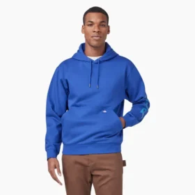 Felpa con cappuccio idrorepellente e logo sulle maniche