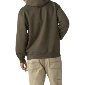 Felpa con cappuccio idrorepellente e logo sulle maniche