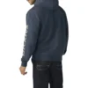 Felpa con cappuccio idrorepellente e logo sulle maniche