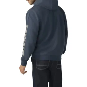 Felpa con cappuccio idrorepellente e logo sulle maniche