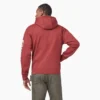 Felpa con cappuccio idrorepellente e logo sulle maniche