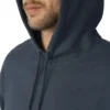 Felpa con cappuccio idrorepellente e logo sulle maniche