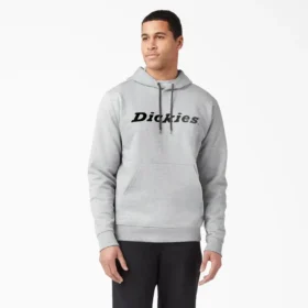 Felpa con cappuccio in pile con logo script Felpa con cappuccio in pile con logo script