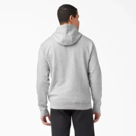 Felpa con cappuccio in pile con logo script Felpa con cappuccio in pile con logo script