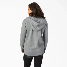 Felpa con cappuccio in pile con zip integrale da lavoro per donna Felpa con cappuccio in pile con zip integrale da lavoro per donna