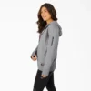 Felpa con cappuccio in pile con zip integrale da lavoro per donna