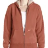 Felpa con cappuccio in pile Sherpa da donna