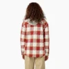 Giacca a camicia con cappuccio in flanella da donna Giacca a camicia con cappuccio in flanella da donna