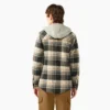Giacca a camicia con cappuccio in flanella da donna Giacca a camicia con cappuccio in flanella da donna