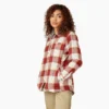Giacca a camicia con cappuccio in flanella da donna Giacca a camicia con cappuccio in flanella da donna