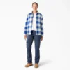 Giacca a camicia con cappuccio in flanella da donna Giacca a camicia con cappuccio in flanella da donna