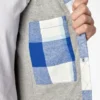 Giacca a camicia con cappuccio in flanella da donna Giacca a camicia con cappuccio in flanella da donna