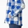 Giacca a camicia con cappuccio in flanella da donna Giacca a camicia con cappuccio in flanella da donna