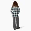 Giacca a camicia con cappuccio in flanella da donna Giacca a camicia con cappuccio in flanella da donna