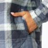 Giacca a camicia con cappuccio in flanella da donna Giacca a camicia con cappuccio in flanella da donna