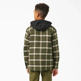 Giacca a camicia in flanella da ragazzo