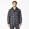 Giacca-camicia con cappuccio in flanella Giacca-camicia con cappuccio in flanella
