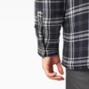 Giacca-camicia con cappuccio in flanella Giacca-camicia con cappuccio in flanella