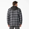 Giacca-camicia con cappuccio in flanella Giacca-camicia con cappuccio in flanella