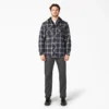 Giacca-camicia con cappuccio in flanella Giacca-camicia con cappuccio in flanella