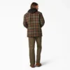 Giacca-camicia con cappuccio in flanella Giacca-camicia con cappuccio in flanella