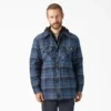 Giacca-camicia con cappuccio in flanella idrorepellente