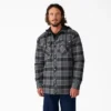 Giacca-camicia con cappuccio in flanella idrorepellente