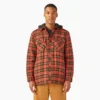 Giacca-camicia con cappuccio in flanella idrorepellente