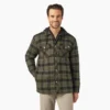 Giacca-camicia con cappuccio in flanella idrorepellente