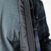 Giacca-camicia con cappuccio in flanella idrorepellente