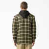 Giacca-camicia con cappuccio in flanella idrorepellente
