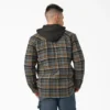 Giacca-camicia con cappuccio in flanella idrorepellente