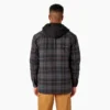 Giacca-camicia con cappuccio in flanella idrorepellente