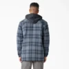 Giacca-camicia con cappuccio in flanella idrorepellente